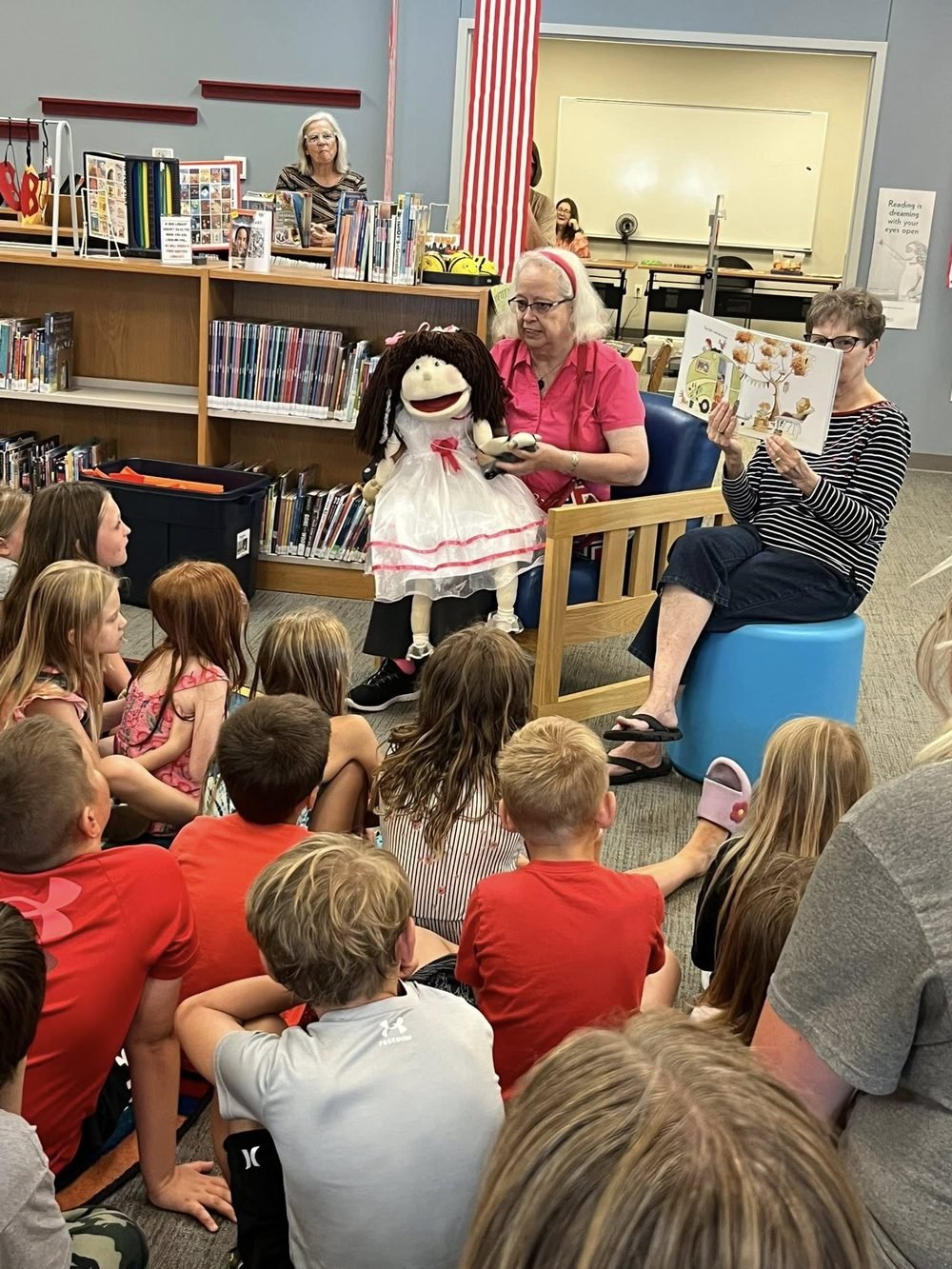 Children at a library storytime
